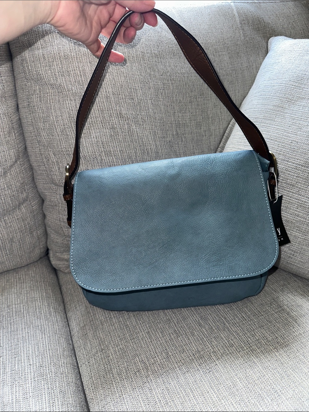 NWT Joy Susan Jane Shoulder Bag in Slate Blue